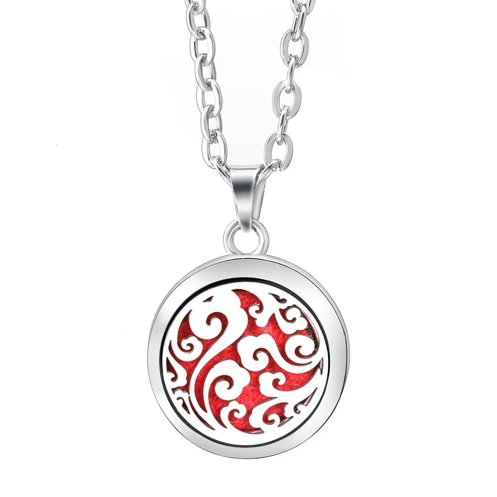 Essential Oil Diffuser Necklace – Stainless Steel Locket Pendant